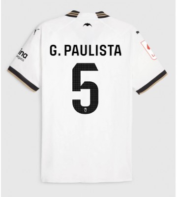Valencia Gabriel Paulista #5 Hjemmebanetrøje 2023-24 Kort ærmer